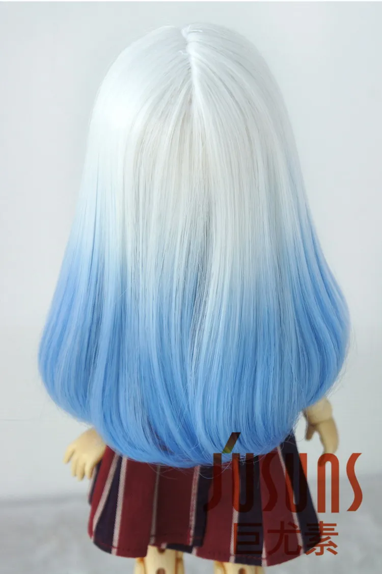 JD493 YOSD красивый термостойкий парик для куклы BJD Longfull Банг кукла волосы в размере 6-7 дюймов Модная Кукла аксессуары