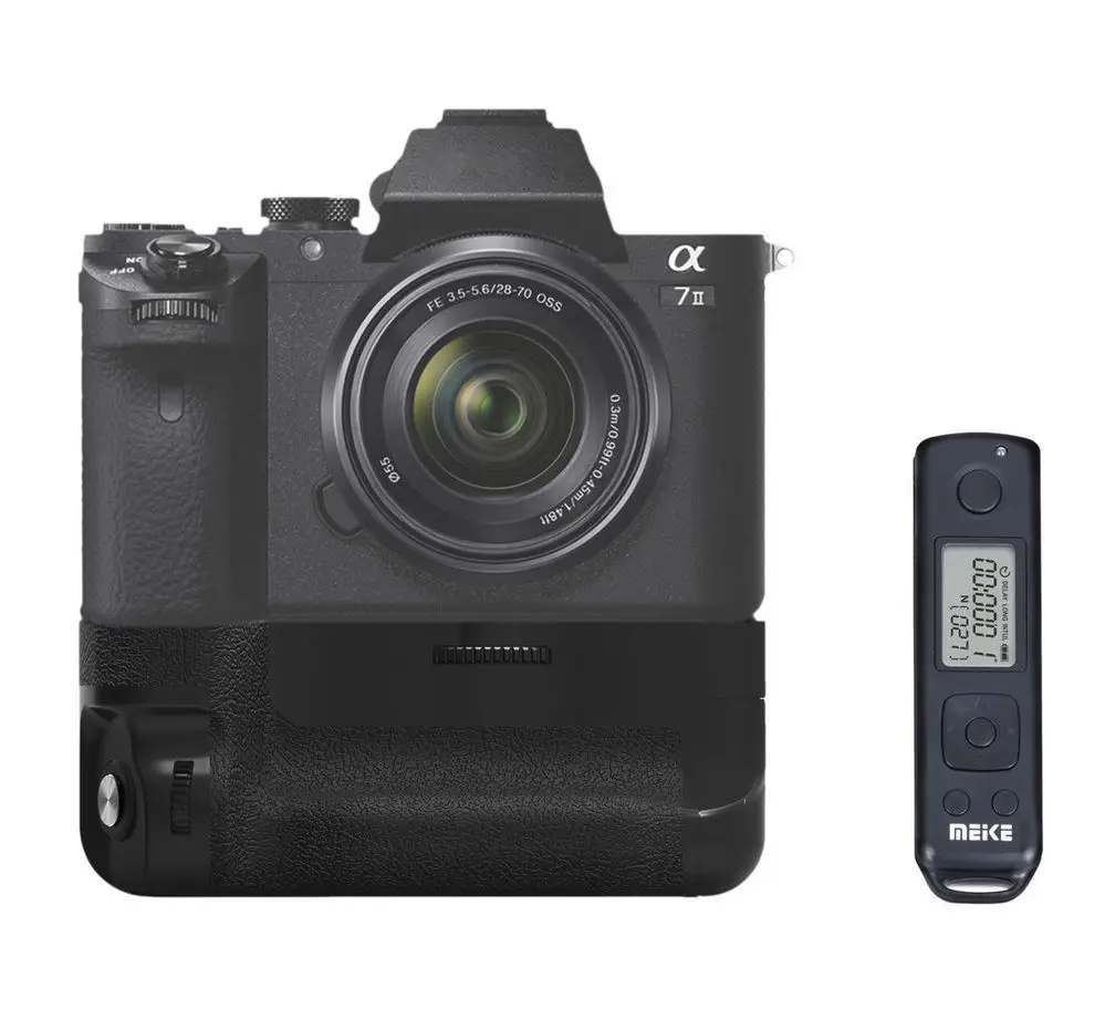 Meike MK-A7II Pro Беспроводная Батарейная ручка Ctrl для sony A7 II A7R II as VG-C2EM 2x FW-50