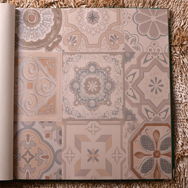 Обои в стиле ретро Континентальный богемный этнический стиль абстрактные