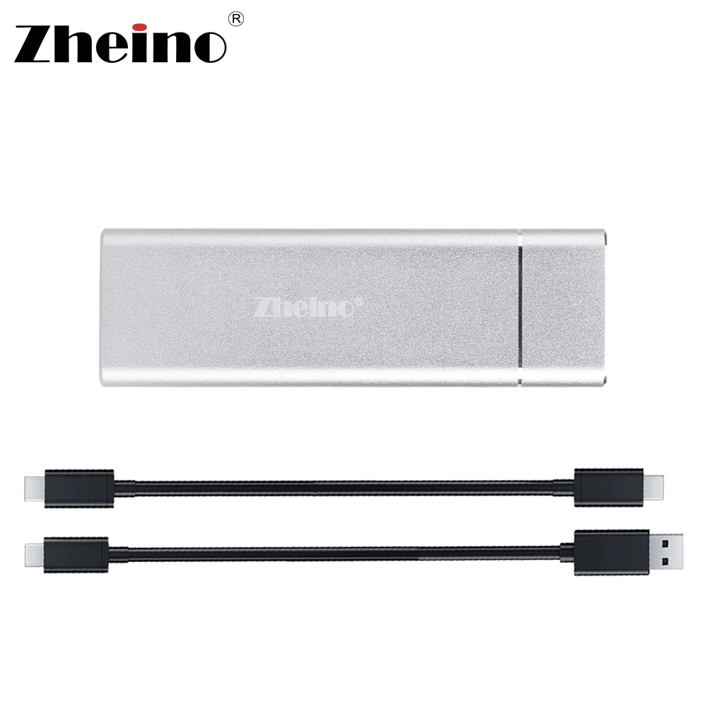 Zheino Mini Внешний SSD M.2 2280 128 ГБ 256 512 type C портативный жесткий диск USB с 2 кабелями для ПК