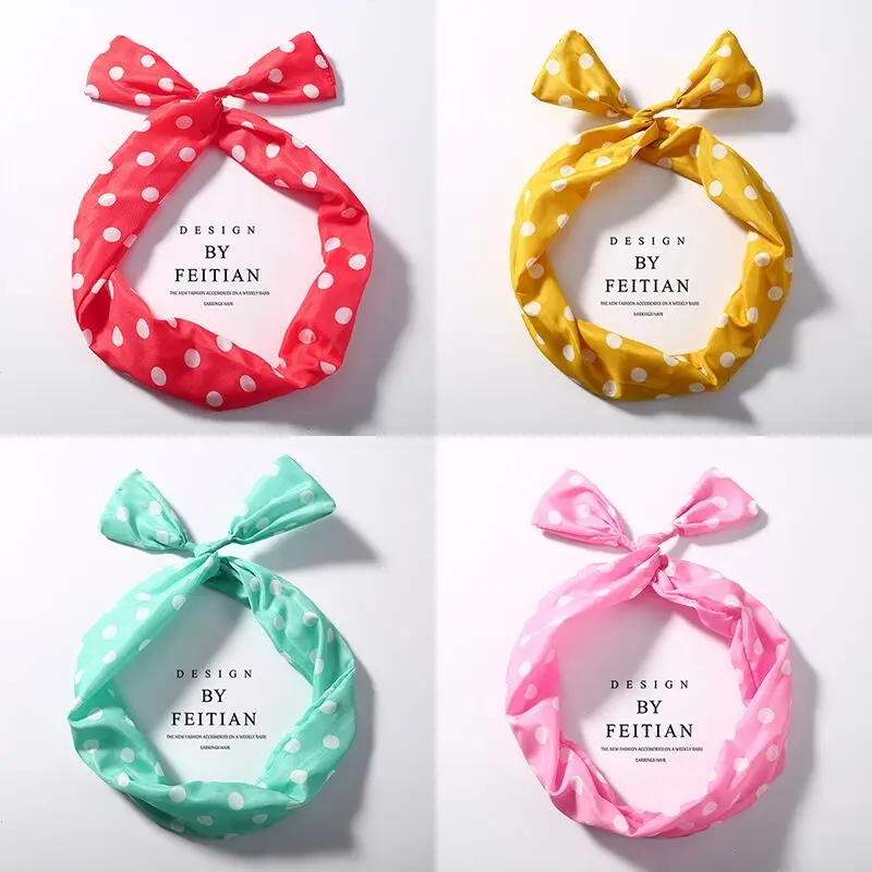 Koearn шифон обручи для волос DIY Галстуки повязки женщин девушки аксессуары милый