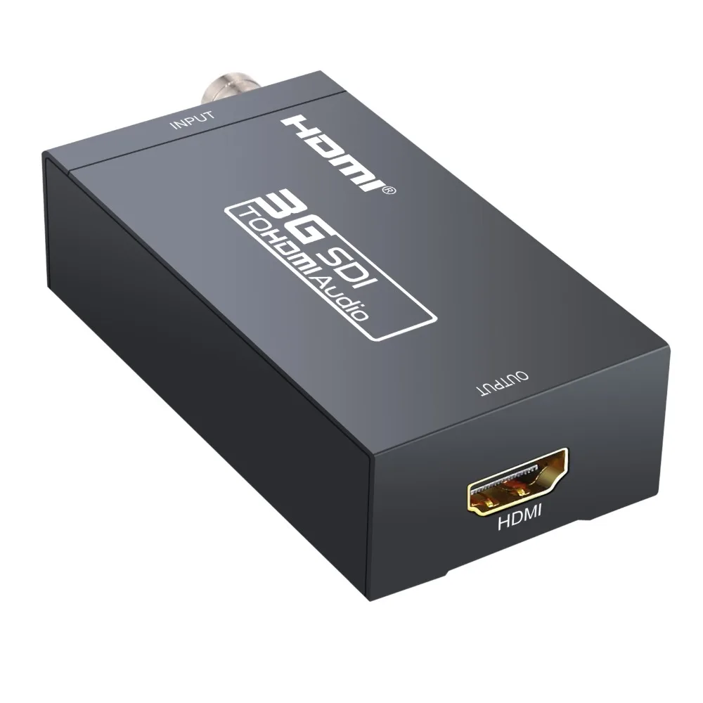 Proster SDI to HDMI Converter Adapter,1080P SDI to HDTV Audio Converter for SD-SDI, HD-SDI and 3G-SDI signals DAC Converter
