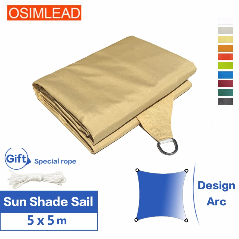 Бесплатная доставка OSIMLEAD 5*5 м водонепроницаемый солнцезащитный козырек