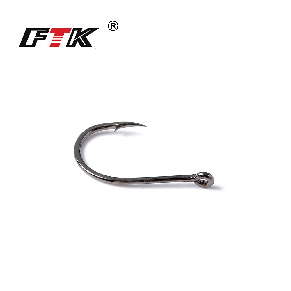 Крючки FTK размер 3 #-Размер 12 # рыболовные крючки из высокоуглеродистой стали для