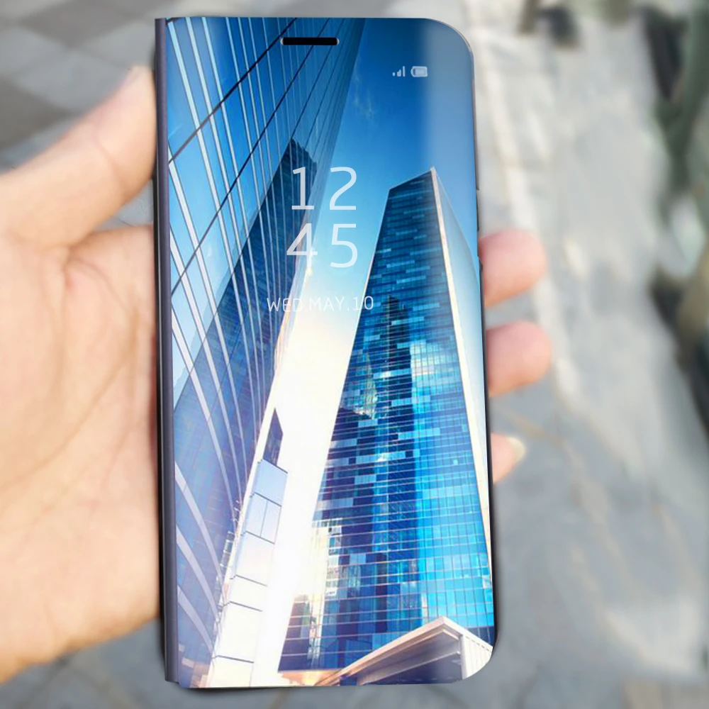 GerTong умный зеркальный флип-чехол для телефона для iphone XR XS Max Прозрачный чехол для телефона с покрытием для iphone X S 7 6 6 S 8 Plus Coque Capa