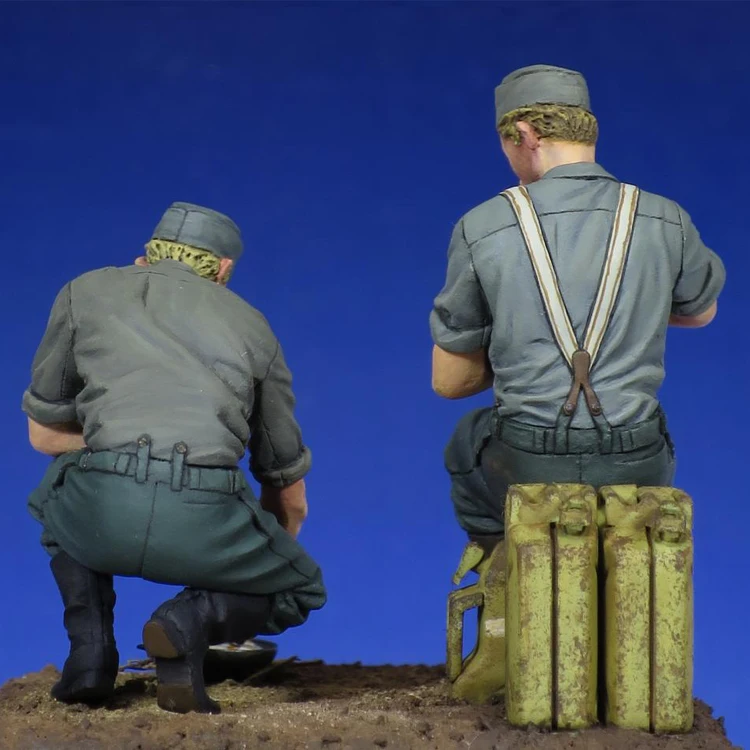 1/35 солдат в состоянии покоя Вторая мировая война смола модели GK военной тематики