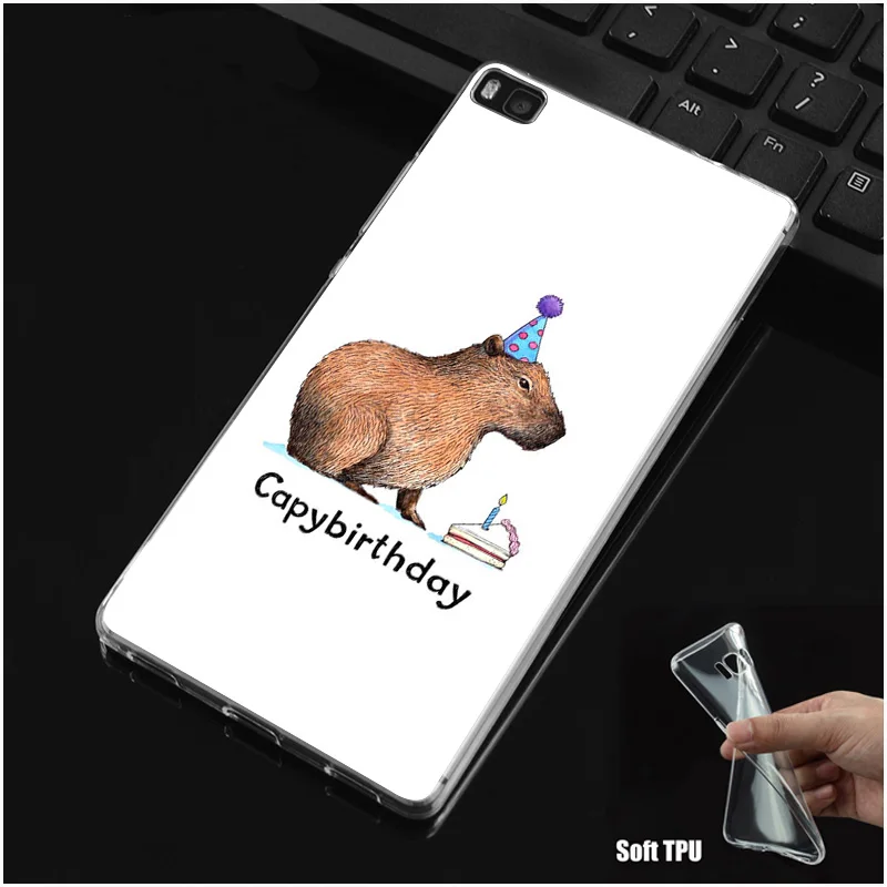DREAMFOX M421 Cartoon Paniting Capybara Soft TPU Silicone Case Cover For Huawei P8 P9 P10 Lite Plus 2017 Honor 8 Pro 9 6X |
