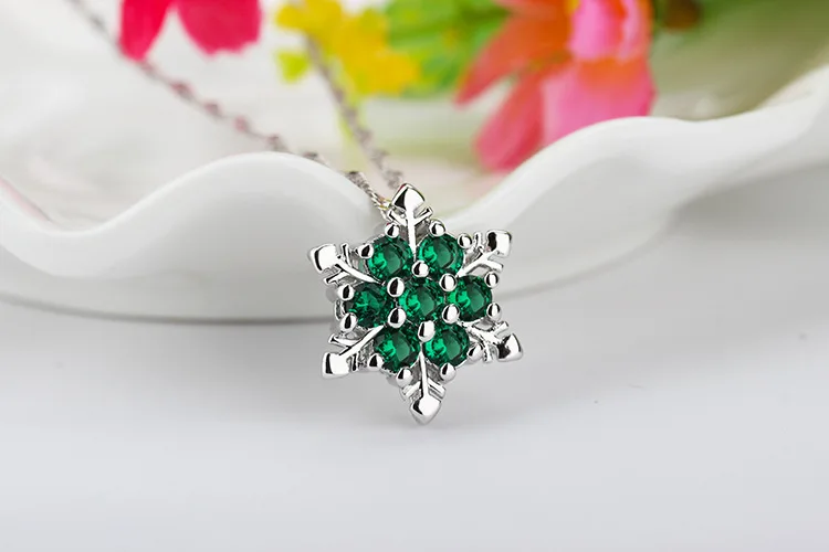 Новое поступление хит продаж модная Снежинка Блестящий CZ Циркон Стерлинговое