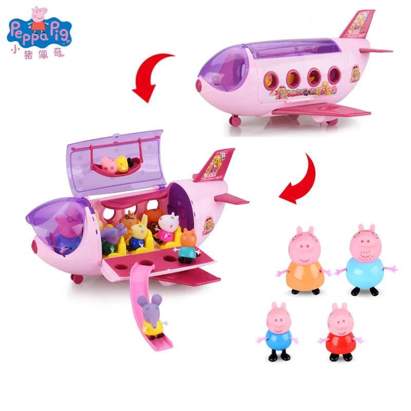 Свинка Пеппа DIY игрушка кукольный дом Праздничная вилла модель экшн фигурка аниме куклы фигурка игрушки для детей подарки на день рождения