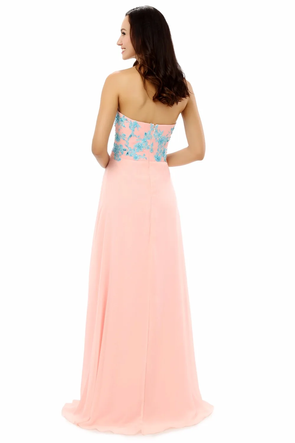 Forevergracedress реальные фотографии Румяна розовый платье подружки невесты Линия