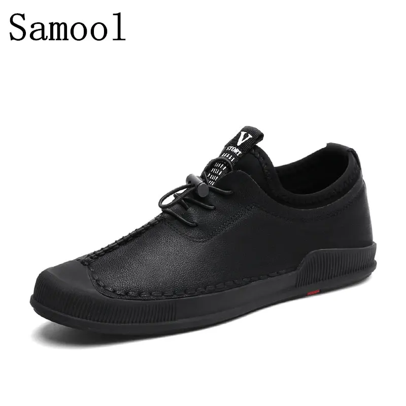 2018 Winter Fashion Comfortable Men Shoes Lace-up Genuine Leather Keep Warm With Fur &amp Plush Casual Male WX6 | Обувь