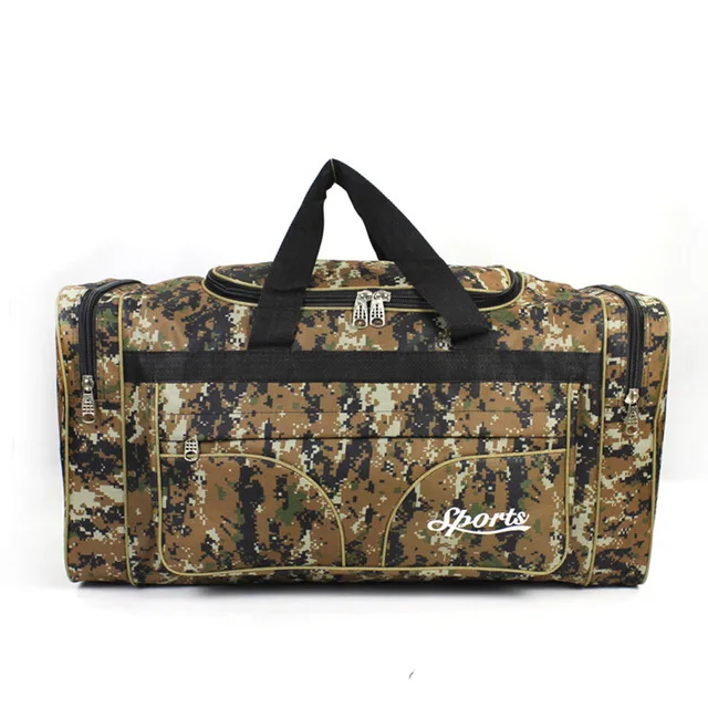 Yellow Camo Унисекс нейлоновые дорожные сумки, Мужская водостойкая сумка для спортзала, женские тренировочные сумки через плечо, сумки для путешествий, сумки для улицы, сумка, сумка, De XA130K - Цвет: Yellow Camo