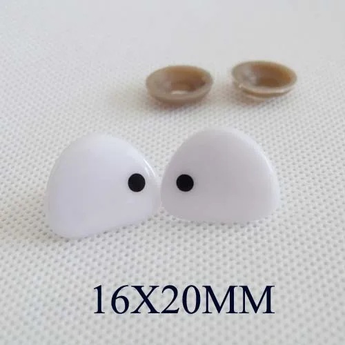 16x20mm 100 шт./лот, стиль, Мультяшные игрушечные глаза, пластиковые защитные глаза и мягкая шайба для поделок своими руками, кукольные поделки-вариант стиля - Цвет: 16x20mm