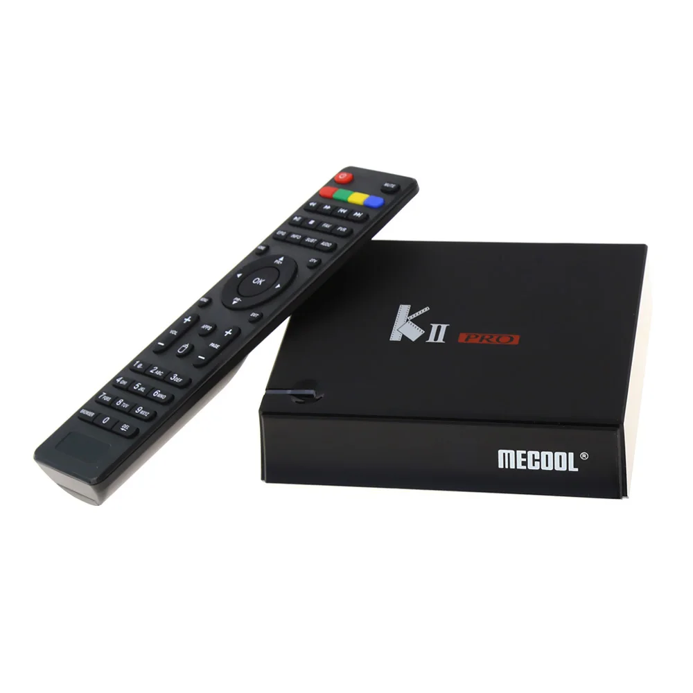 ТВ приставка MECOOL DVB T2 Android 4K KII Pro 2 Гб 16 S2 Amlogic S905 Bluetooth 5G WIFI Smart TV телеприставка