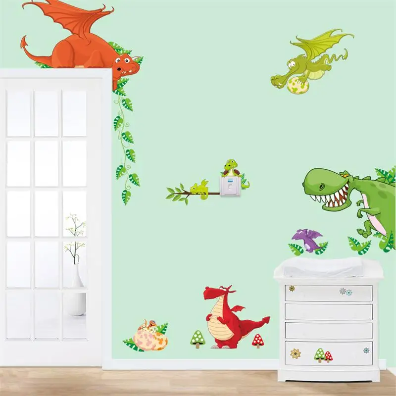 Милые животные живые в вашем доме DIY настенные наклейки s/домашний декор Джунгли