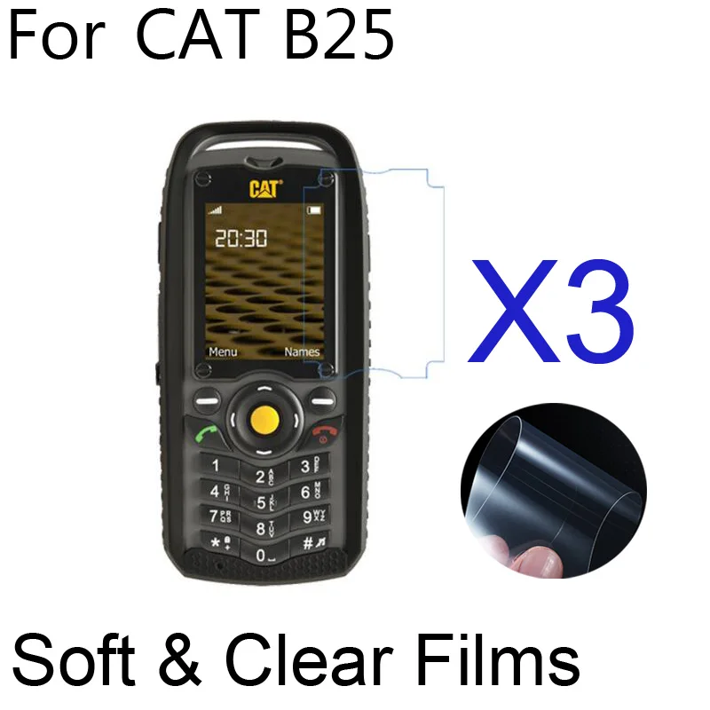 3 шт./лот мягкой ультра Ясно Защитная пленка для Caterpillar CAT B15Q/B25/B30 телефон Экран