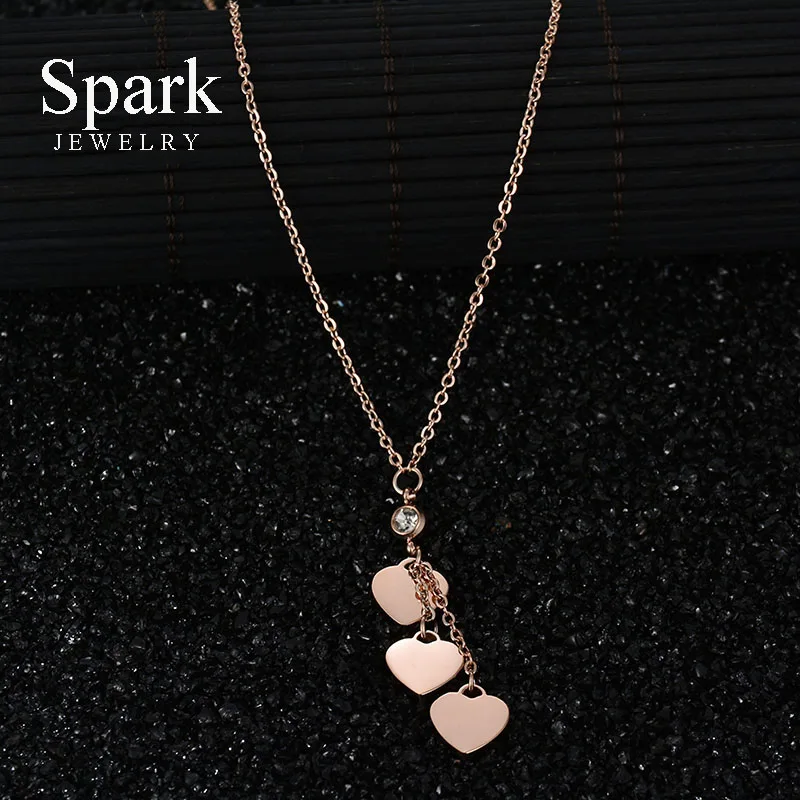 SPARK ювелирное изделие очаровательное женское ожерелье с подвеской в виде сердца 3