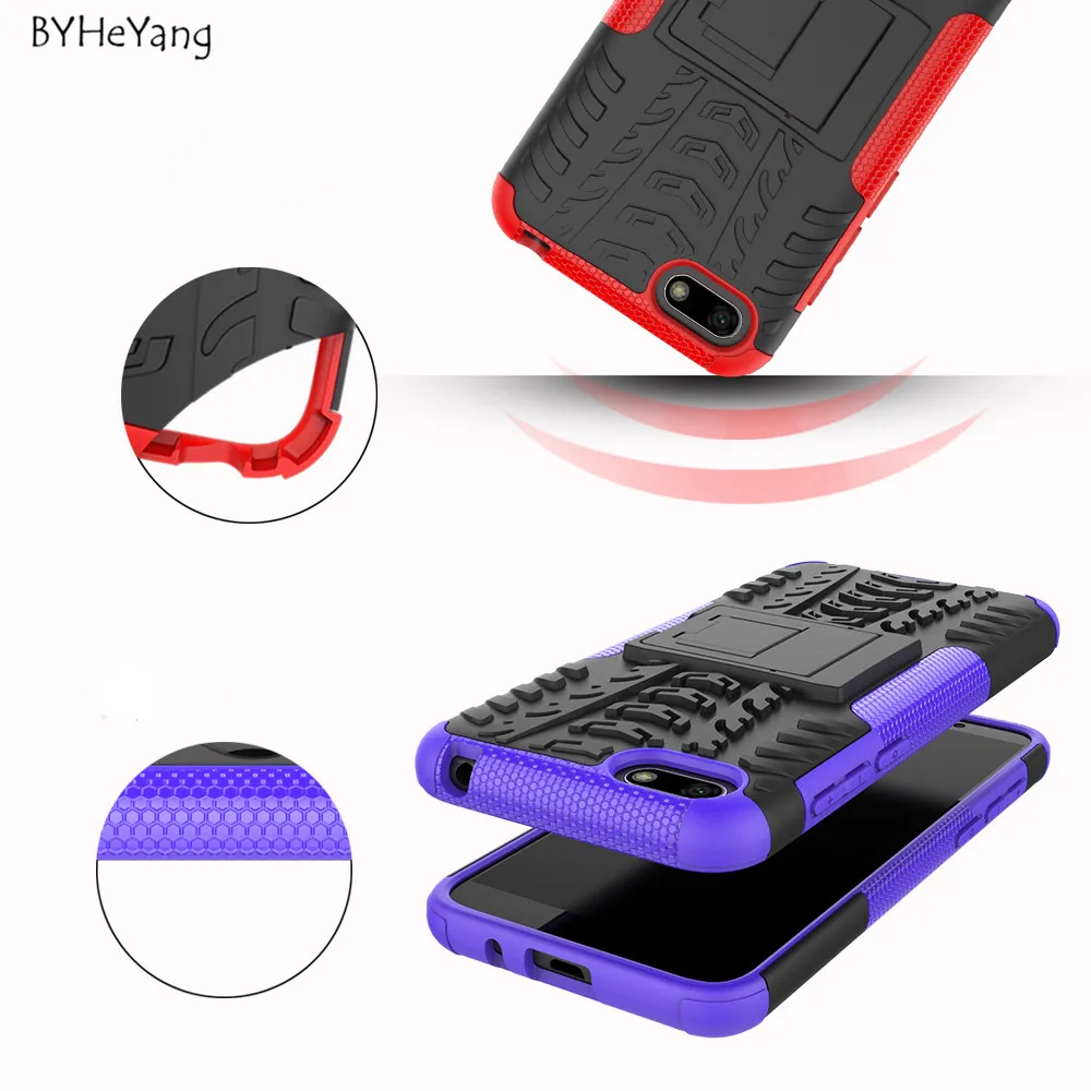 For Huawei Honor 7A 5.45" Russia Version Case Hybrid TPU Armor Silicone Rubber Hard for Y5 2018 Cover Prime | Мобильные телефоны