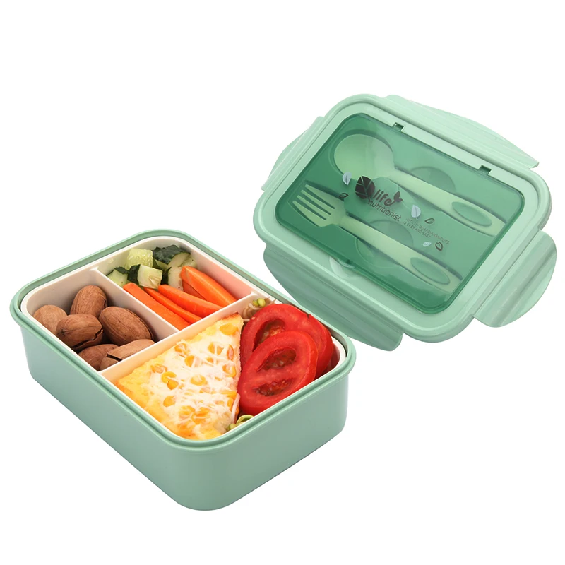 2 или 1 Bento Ланч бокс для детей контейнер микроволновки запаянный герметичный