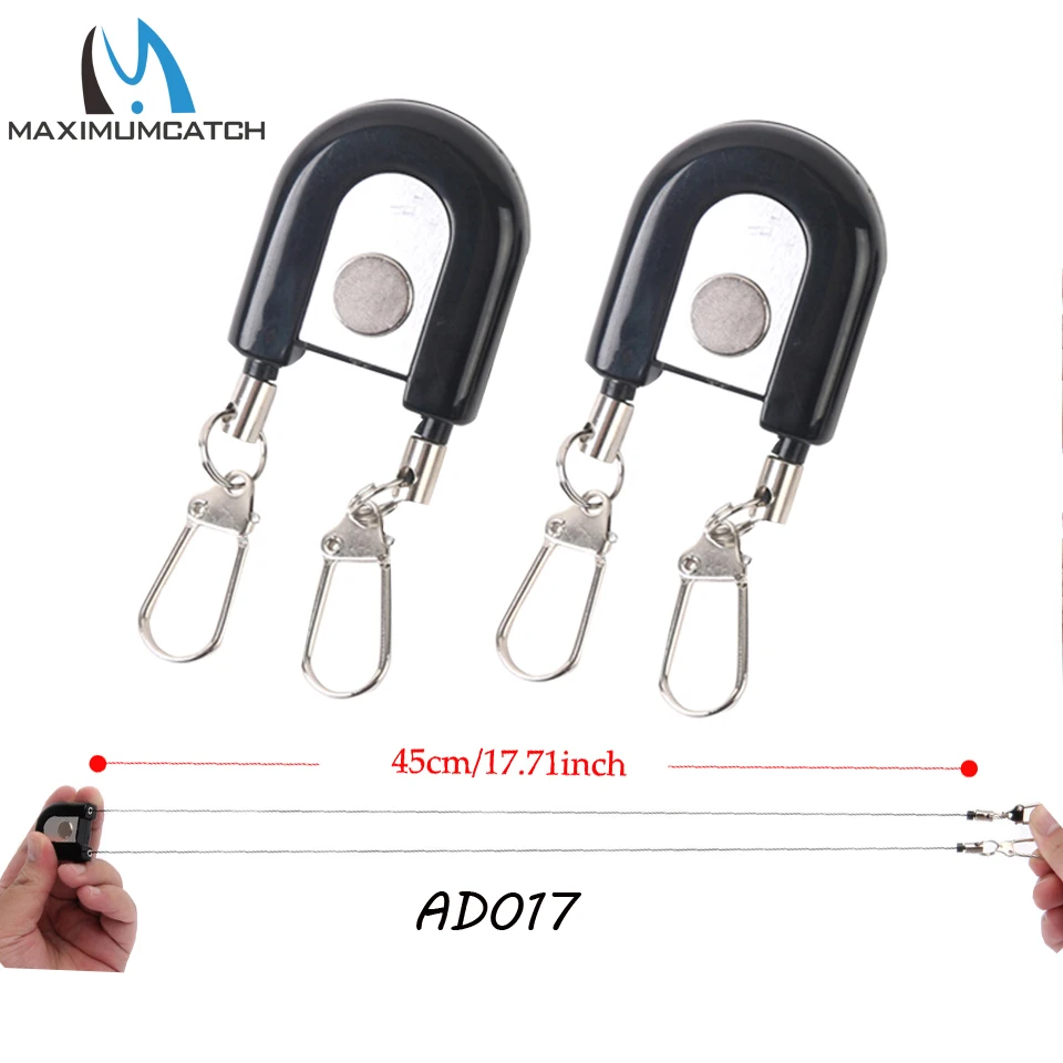 Maximumcatch 2 шт. рыболовный Zinger Ретрактор синий и черный цвет Hook Up Zinger аксессуары для рыбалки нахлыстом комплект