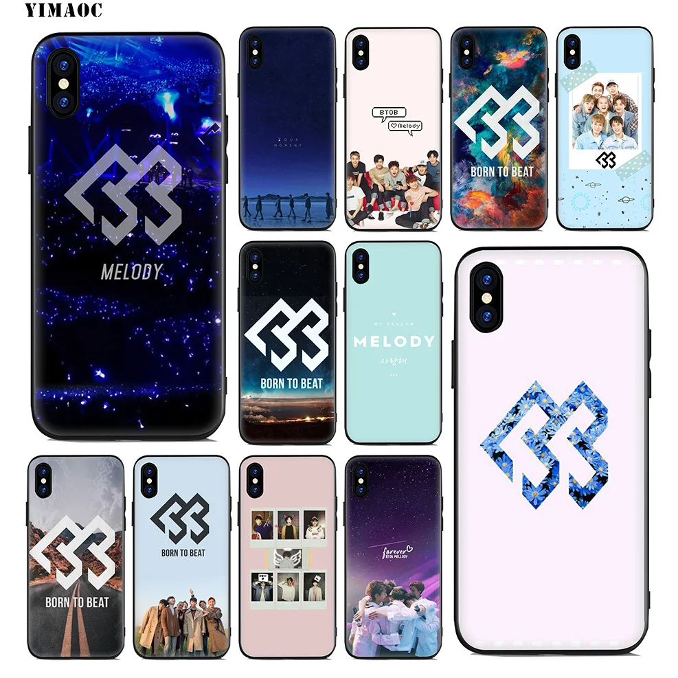YIMAOC BTOB K Pop Bands Soft Silicone Case for iPhone 11 Pro Xr Xs Max X or 10 8 7 6 6S Plus 5 5S SE Cover |