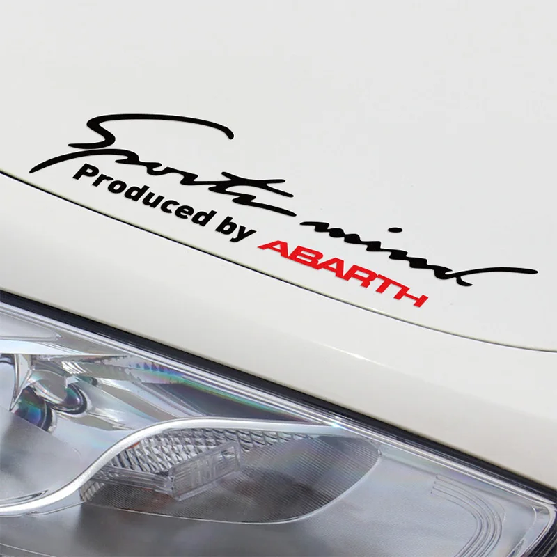 Наклейки на автомобиль ABARTH Sports Mind заказ наклейки Стайлинг автомобиля для fiat 500 punto