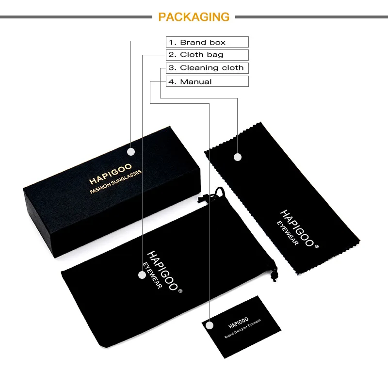 HAPIGOO Модные женские поляризованные солнцезащитные очки ретро негабаритный