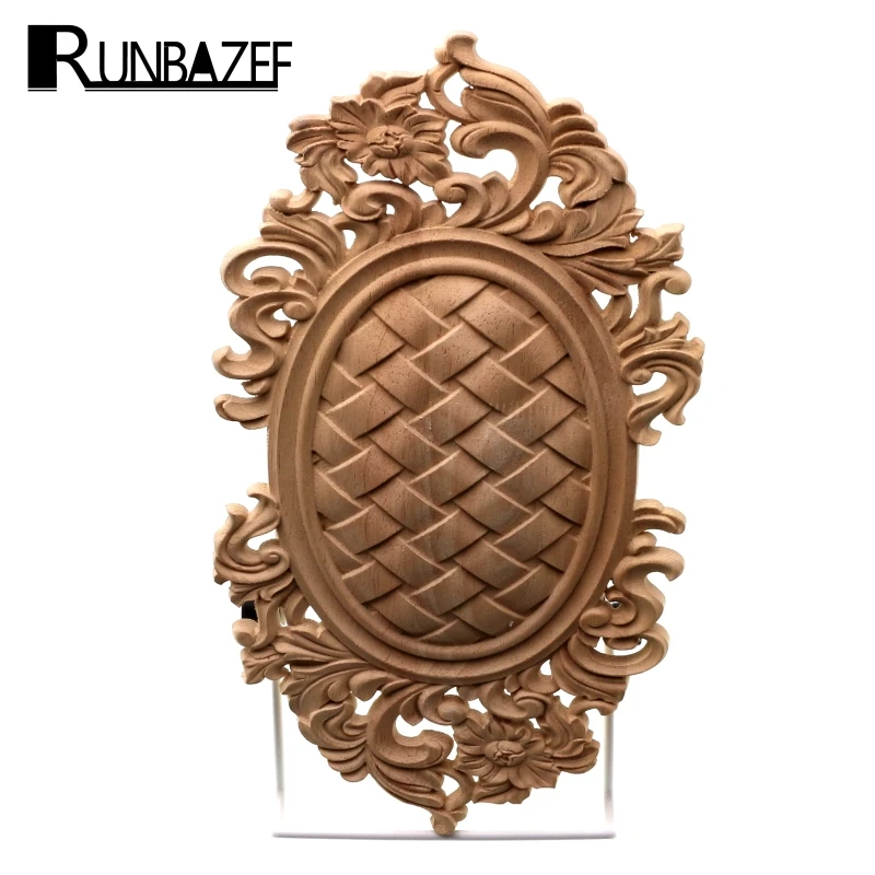 RUNBAZEF Аппликации из натурального дерева нестандартные Переводные картинки для