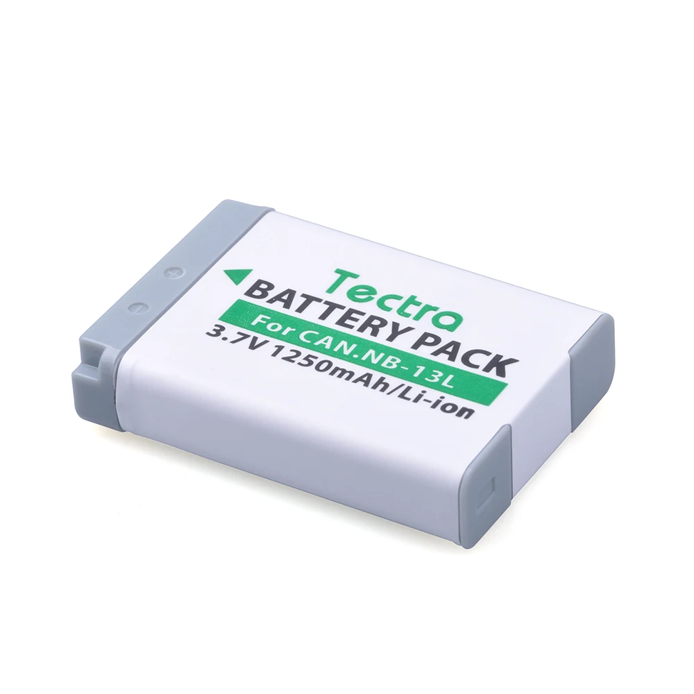 Tectra NB-13L NB 13L 3 7 V/1250mAh шт./упак. Аккумулятор для камеры Canon PowerShot G5X G7X G9X G7 X Mark II SX720 HS |
