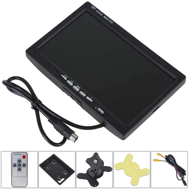 AMPrime 7 &quotLCD двойная запасная камера автомобильный монитор заднего вида комплект