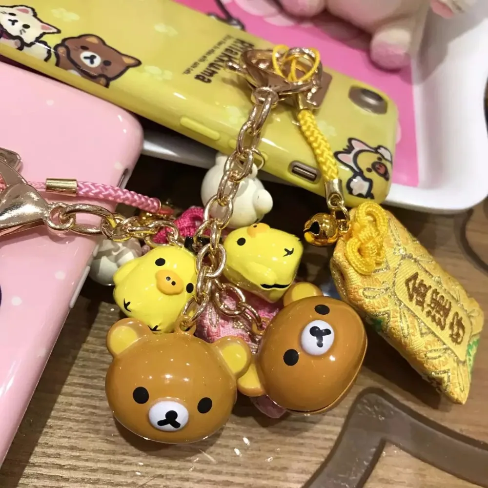 Чехол Rilakkuma для iPhone 7 7plus 6 6s 6plus 8 8plus IMD чехол с подвеской в виде колокольчика сумка