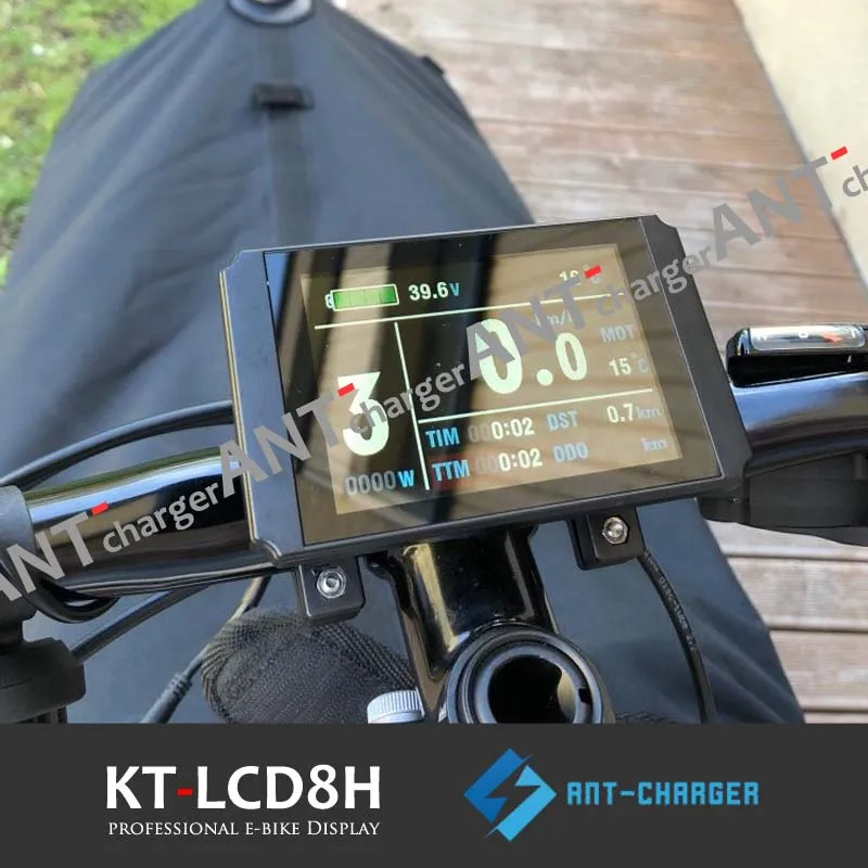 Контроллер контроллер Ebike KT LCD8H цветная матрица измеритель 24 В/36 В/48 В черная