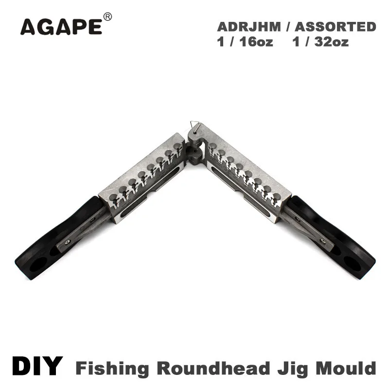 Рыболовная форма с круглой головкой Agape DIY ADRJHM/Ассорти комбинированная 1/16 унции (1