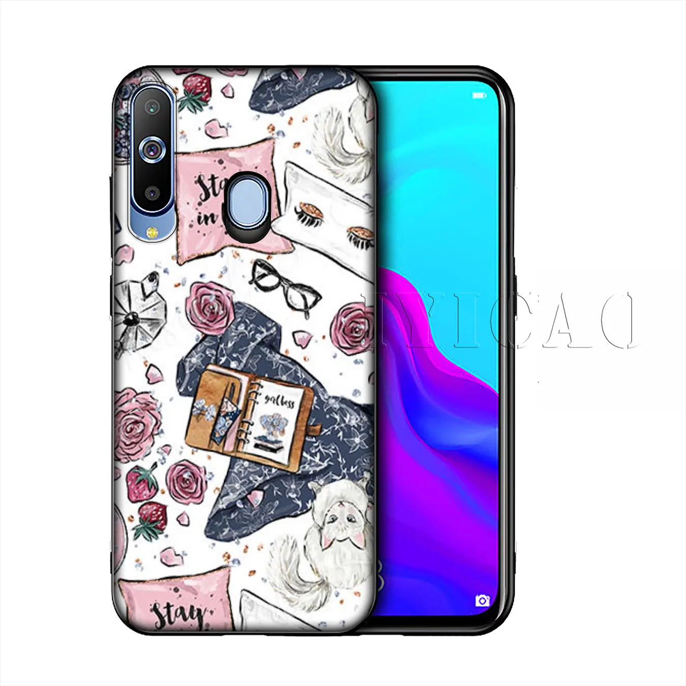 IYICAO Компас Карта мира звезда Силиконовая Мягкий чехол для samsung Galaxy A10 A30 A40 A50 A70 M10 M20