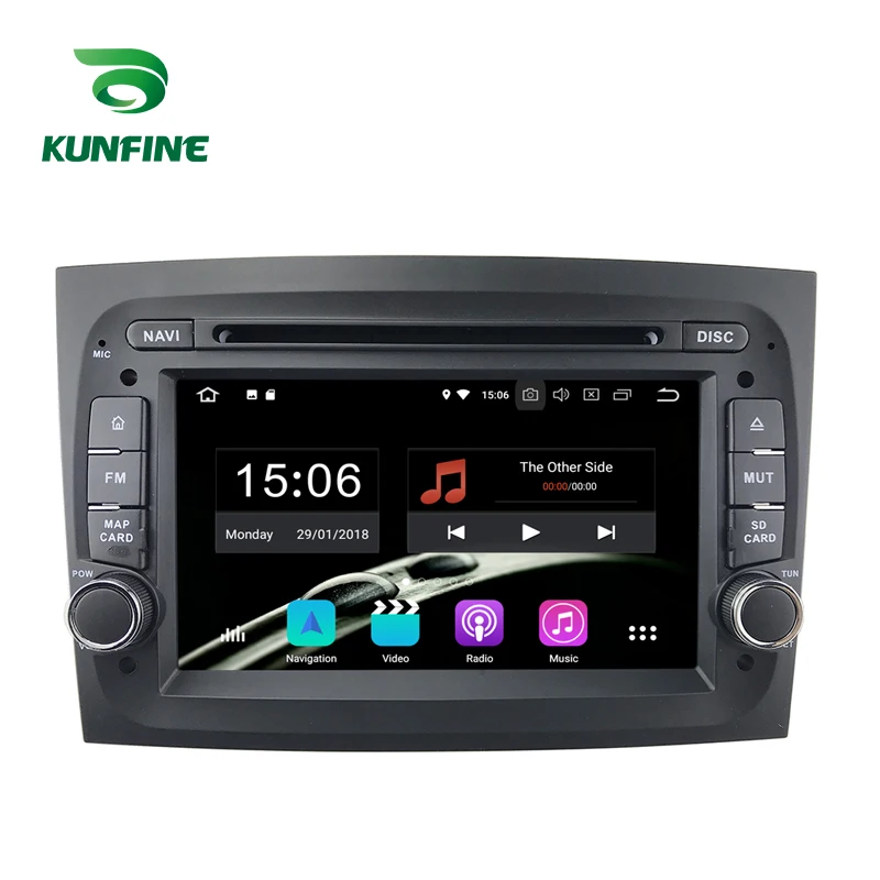 Android 9,0 Core PX6 A72 Ram 4G Rom 64G Автомобильный DVD gps мультимедийный плеер стерео для FIAT Doblo радио головное устройство 3g wifi