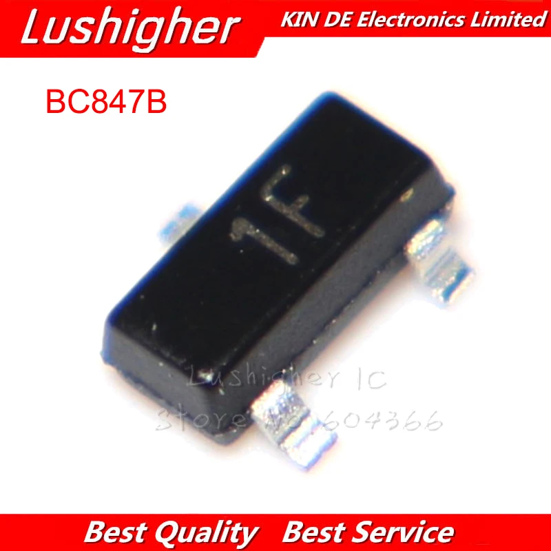 100 шт. BC847B SOT23 BC847 маркировка: 1F SMD SOT-23 новый оригинальный 100 шт. BC847B SOT23 BC847 маркировка: 1F SMD SOT-23 новый оригинальный
