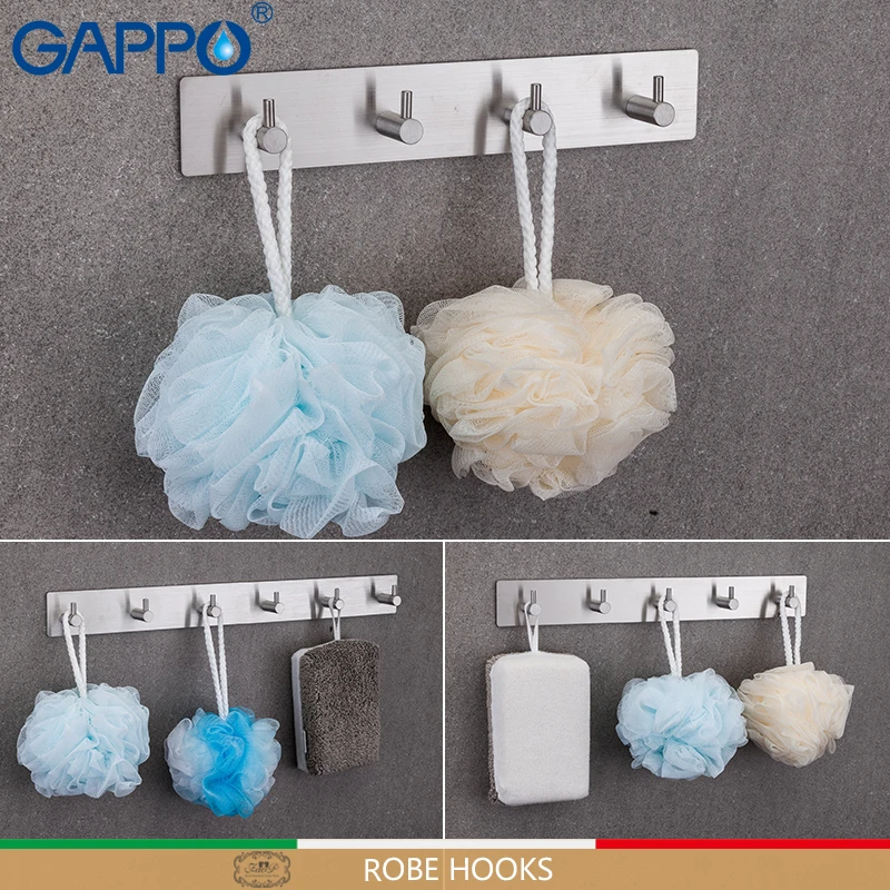 Крючки для халата GAPPO настенный держатель из нержавеющей стали вешалка полотенец