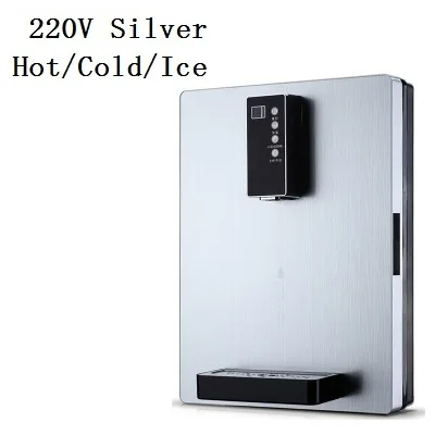 Silver Hot Cold Ice DMWD, 2000 Вт, умное сенсорное управление, Электрический диспенсер для горячей/холодной/ледяной воды, 220 В, кулер для воды, водонагреватель, 3 S, быстрый нагрев - Цвет: Silver Hot Cold Ice