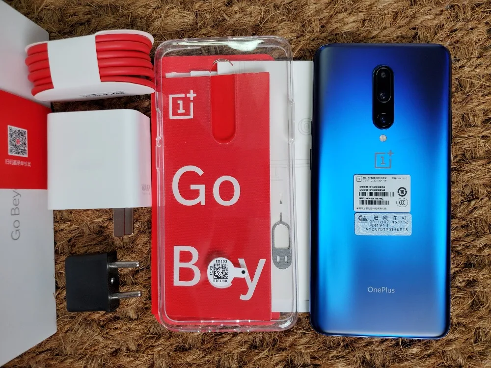 Смартфон Oneplus 7 Pro с глобальной ПЗУ, 6 ГБ, 128 ГБ, Snapdragon 855, 6,67 дюйма, AMOLED экран, 48мп, тройная камера, 30 Вт, зарядное устройство, NFC, 4000 мА/ч