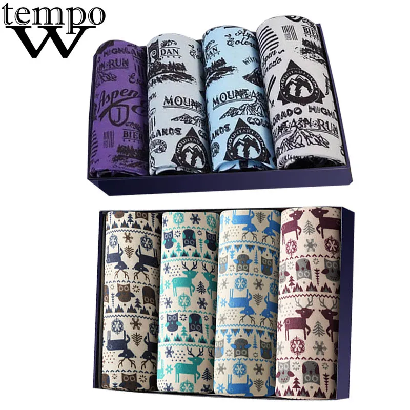 WTEMPO, 8 шт./партия, модное сексуальное нижнее белье, мужские трусы-боксеры с козой, шорты, сетка для волос, Cuecas, боксеры, мужские трусы - Цвет: 8 piece