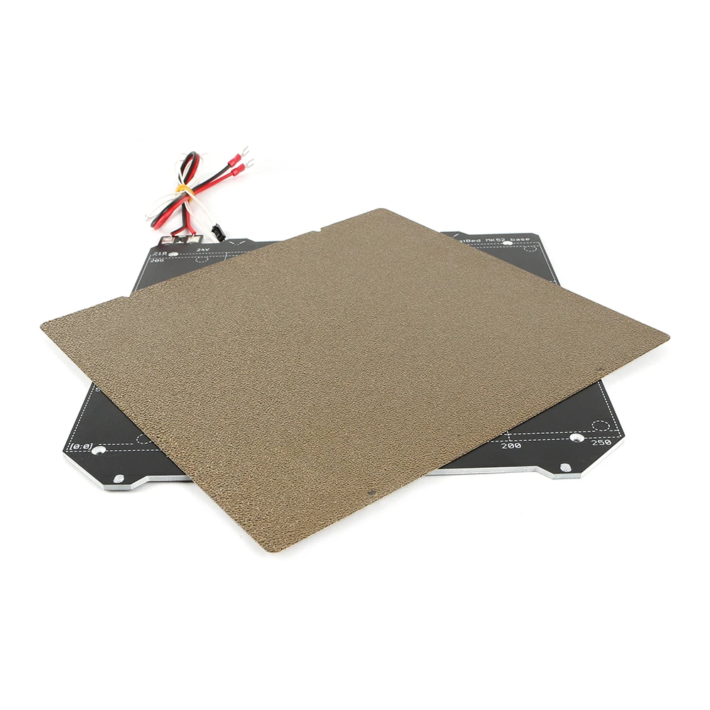 Prusa I3 MK3 MK52 Магнитная кровать с подогревом+ двухсторонняя текстурированная Порошковая покрытая пей Весенняя стальная простыня для Prusa i3 MK2.5S mk3 MK3S