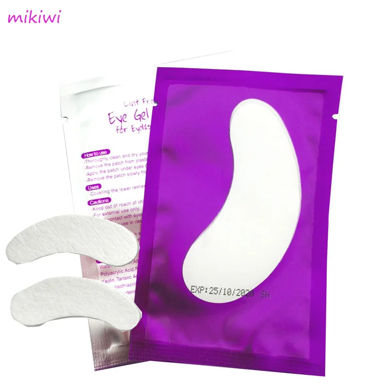 Mikiwi 20/50/100 пар Наращивание ресниц глаз подушечки для колодки новый Бумага патчи