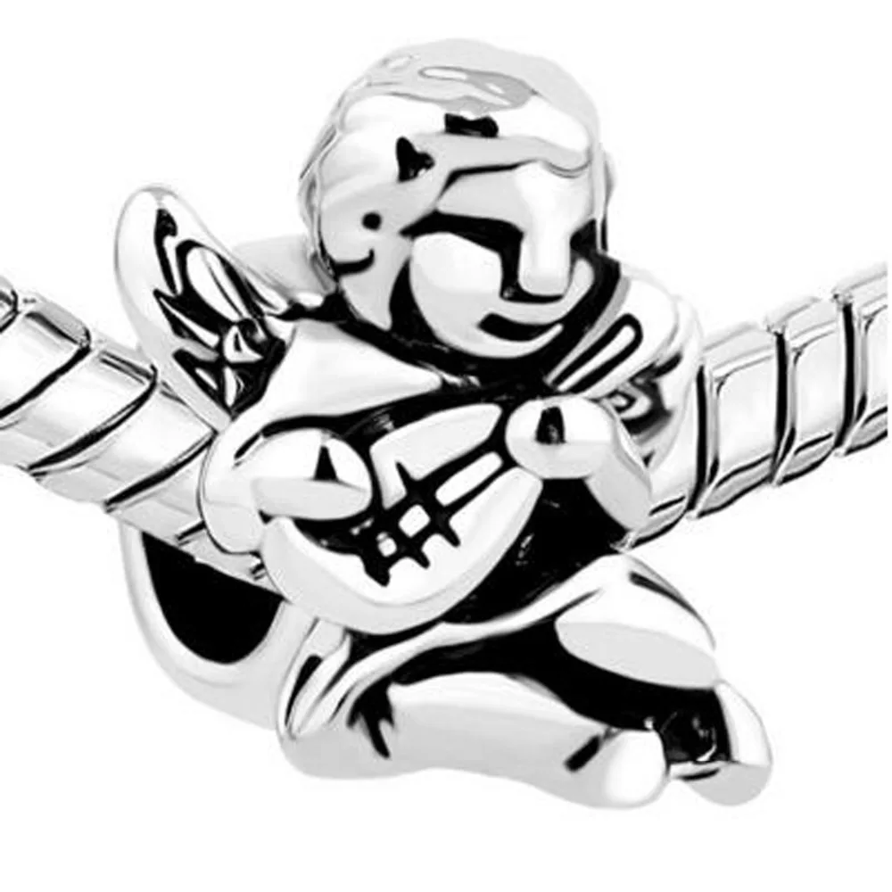 Free shipping Mandolin Music Angel Lover fit Pandora bracelet Holiday gift | Украшения и аксессуары