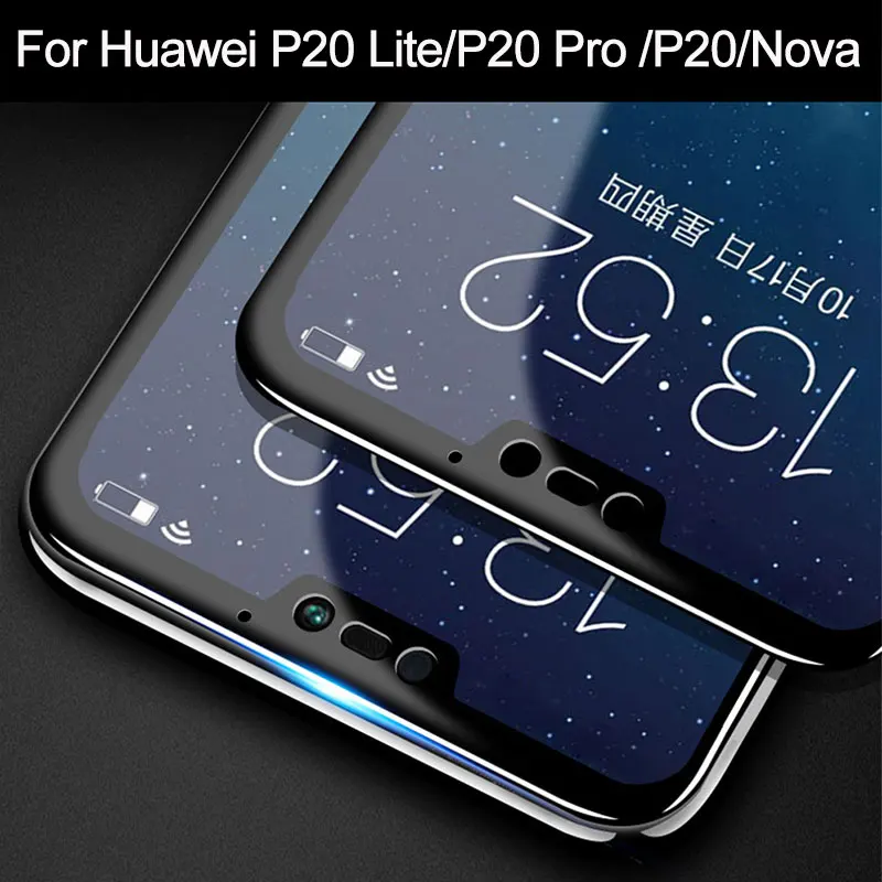 

Закаленное защитное стекло для Huawei P 20 P20 Lite, 2 шт., полное покрытие, Взрывозащищенная защитная пленка для экрана Huawei P20 Lite P20 Pro