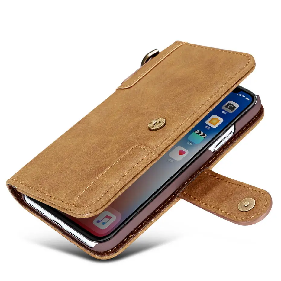 Чехол из натуральной кожи Desyner чехол для iPhone 5 5S SE 6 6S 7 8 X Plus модный дизайн Магнитный