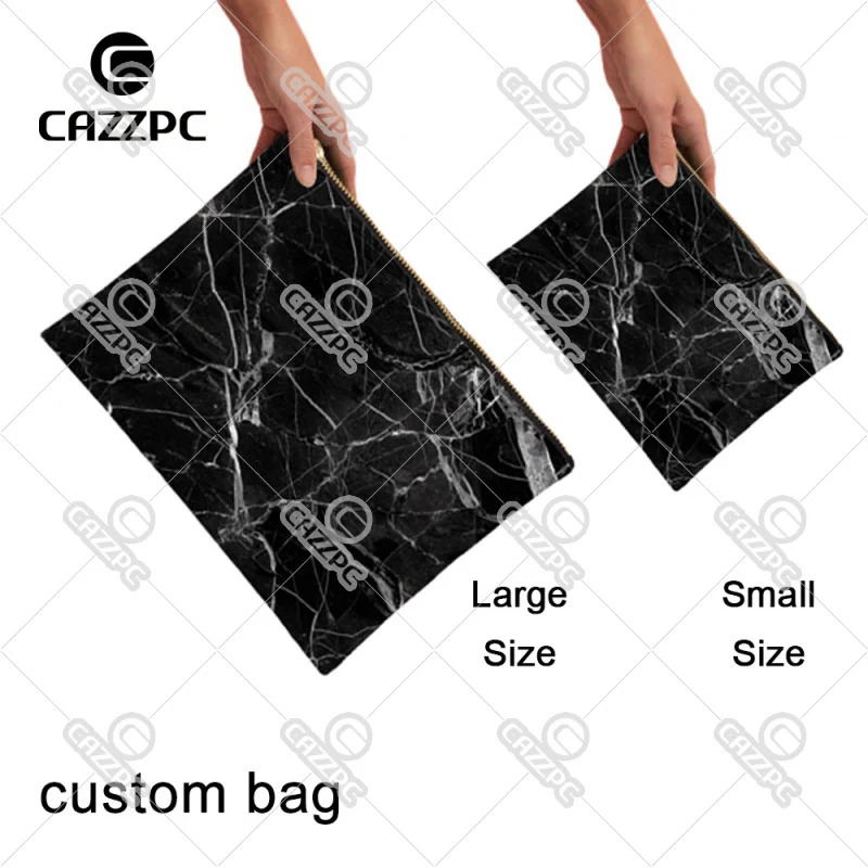 Забавная сумка с надписью для лица черная синяя холщовая принтом косметичка