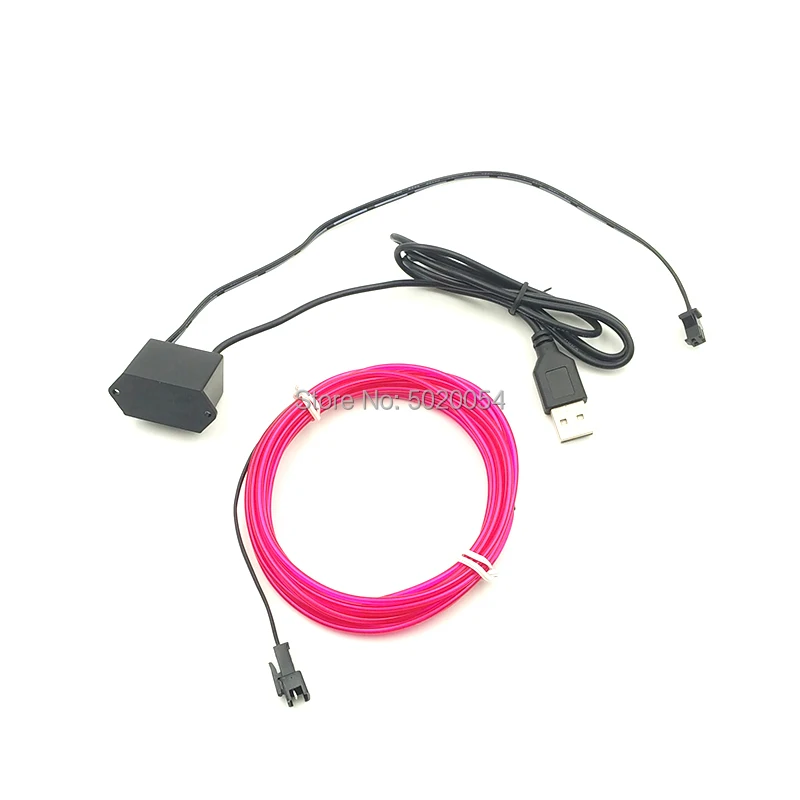 3M Light String Neon LED lamp Flexible EL Wire Rope Tube Waterproof Glow Cold Line With Controller |