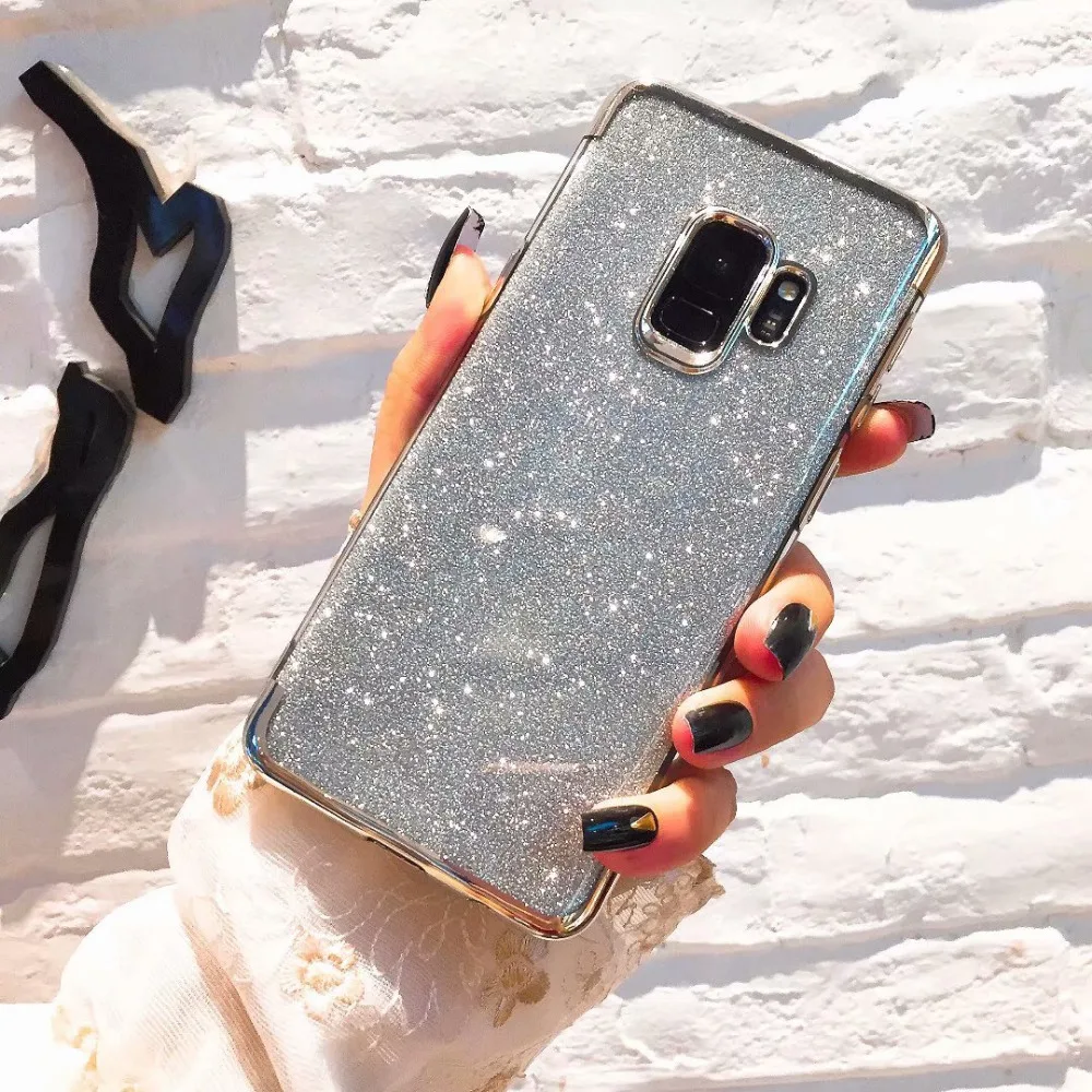 Сельма покрытие Блеск ТПУ чехол для телефона samsung S9 S8 плюс S6 S7edge A5 A7 J5 J7 Note9 A6 A8 2018