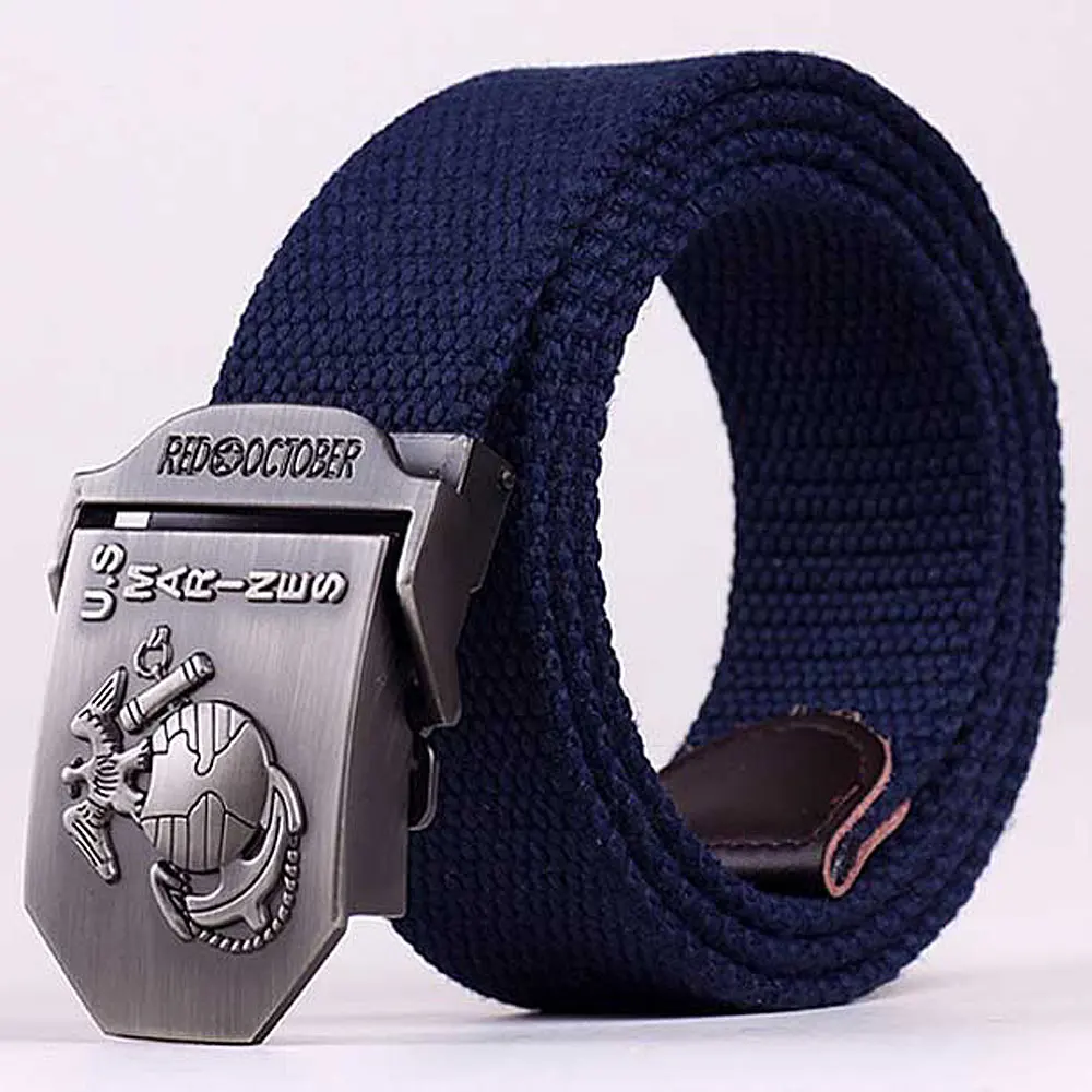 Горячая Распродажа мужской повседневный ремень утолщенный холщовый военный