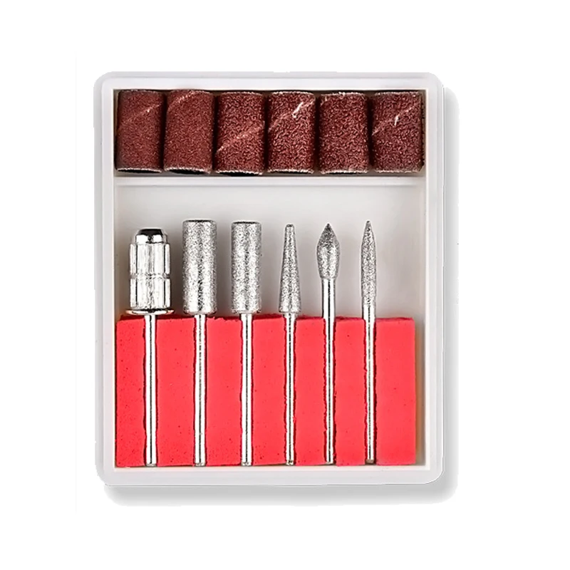 Профессиональная электрическая дрель для ногтей 1 комплект 6 бит набор педикюра